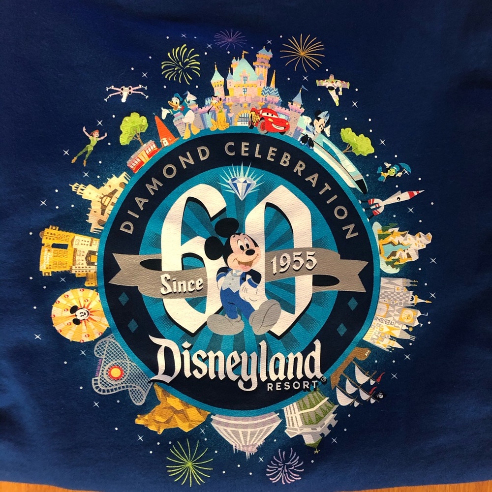 Disney Disneyland 60th Anniversary Full Zip Hoodie - Picture 5 of 5